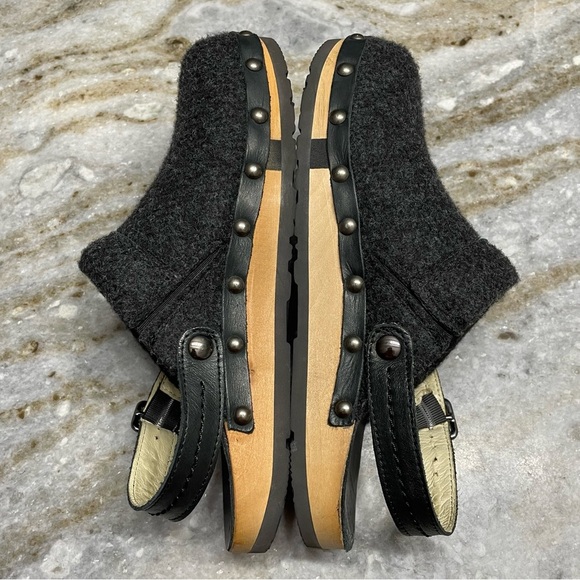 KALSO Earth Shanti Wool & Wood Negative Heel Clogs / Mules - Picture 7 of 12